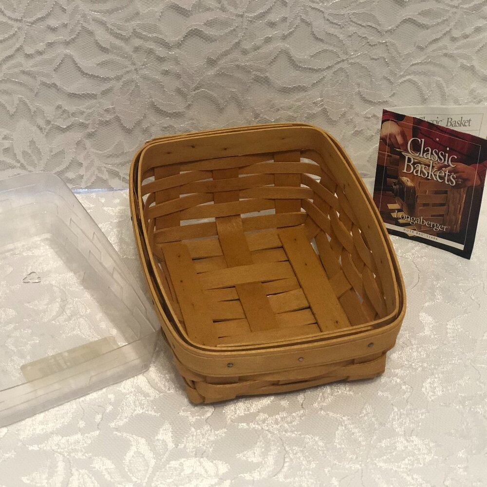 Longaberger Classic Note Pal Basket And note pad